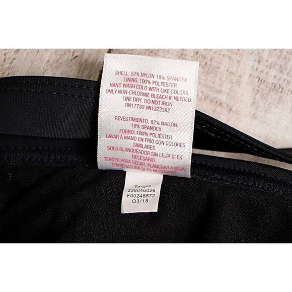 Xhilaration Beaded Black String Bikini Swim Top LARGE Swimwear Vacation Beach - Picture 7 of 9